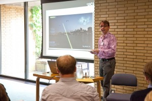 Andy Hudson-Smith giving a lecture at the ESRC Research Methods Festival